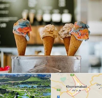 بستنی فروشی در خرم آباد