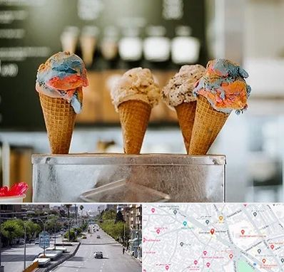 بستنی فروشی در خیابان زند شیراز