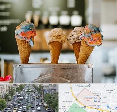 بستنی فروشی در گلشهر کرج