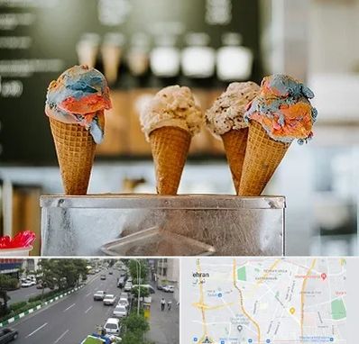 بستنی فروشی در ستارخان