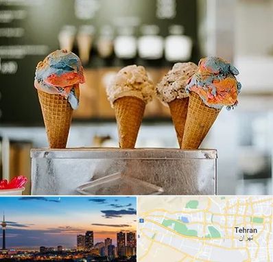 بستنی فروشی در غرب تهران تهران