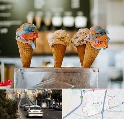 بستنی فروشی در خطیب تبریز