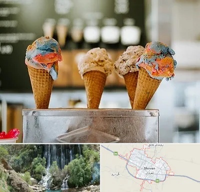 بستنی فروشی در شیروان