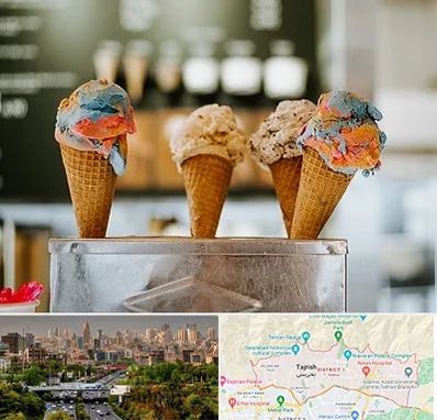 بستنی فروشی در منطقه 1 تهران