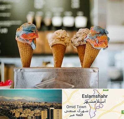 بستنی فروشی در اسلامشهر