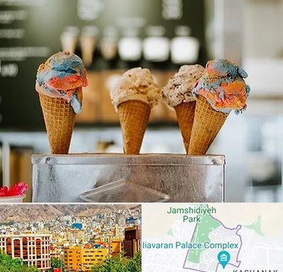 بستنی فروشی در نیاوران