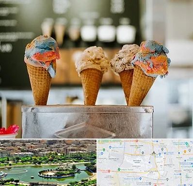 بستنی فروشی در منطقه 9 تهران