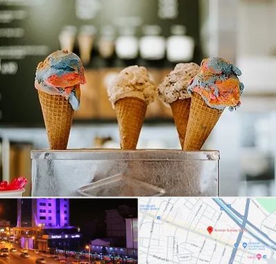 بستنی فروشی در آبرسان تبریز