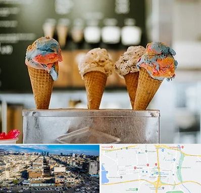 بستنی فروشی در شهرک راه آهن