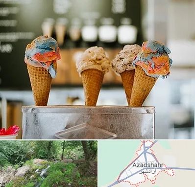 بستنی فروشی در آزادشهر