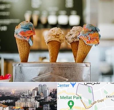 بستنی فروشی در الهیه