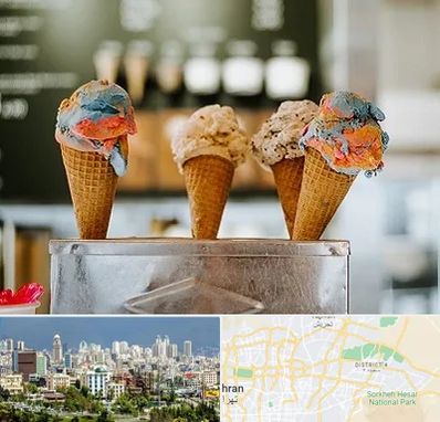 بستنی فروشی در شرق تهران تهران