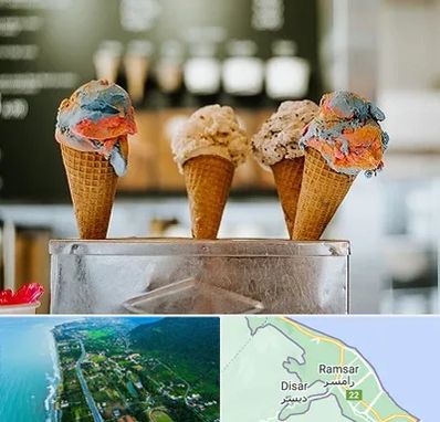 بستنی فروشی در رامسر