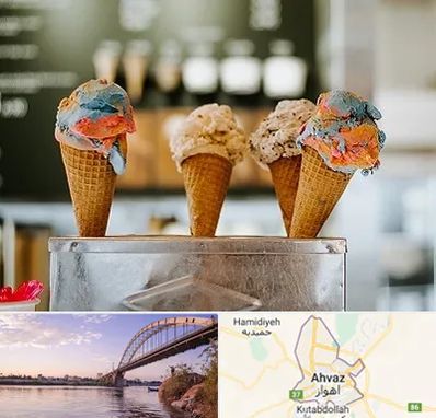 بستنی فروشی در اهواز