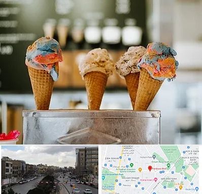 بستنی فروشی در بلوار فردوسی مشهد