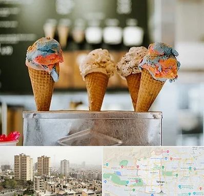 بستنی فروشی در منطقه 5 تهران