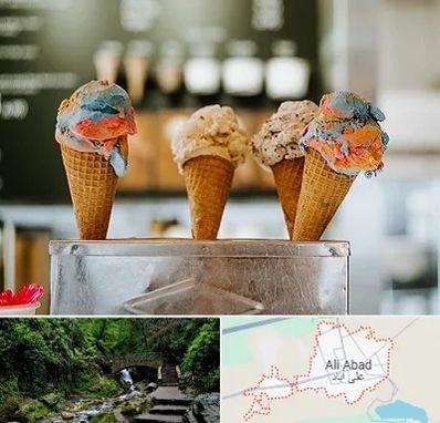 بستنی فروشی در علی آباد کتول