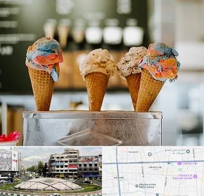 بستنی فروشی در مرکز تهران