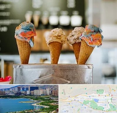 بستنی فروشی در منطقه 22 تهران