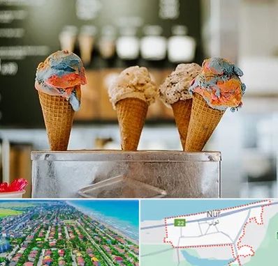 بستنی فروشی در نور