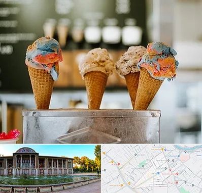 بستنی فروشی در عفیف آباد شیراز