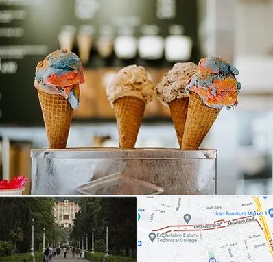 بستنی فروشی در بلوار معلم رشت