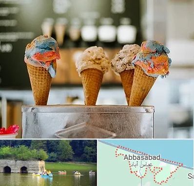 بستنی فروشی در عباس آباد