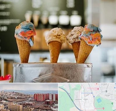 بستنی فروشی در سهند تبریز