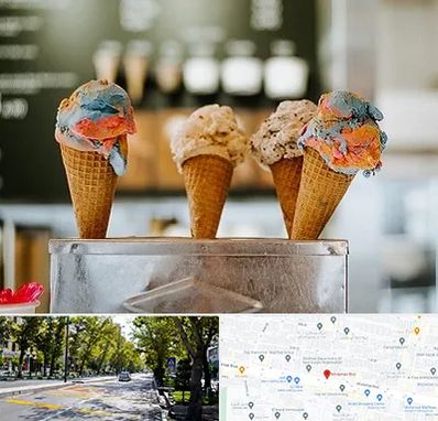 بستنی فروشی در میرداماد