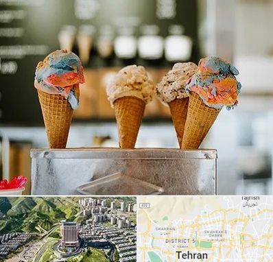 بستنی فروشی در شمال تهران