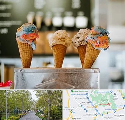 بستنی فروشی در قدوسی غربی شیراز