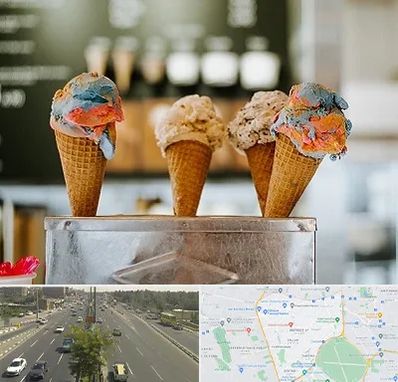 بستنی فروشی در منطقه 17 تهران