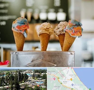 بستنی فروشی در رودسر