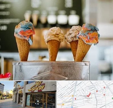 بستنی فروشی در عطاران قم