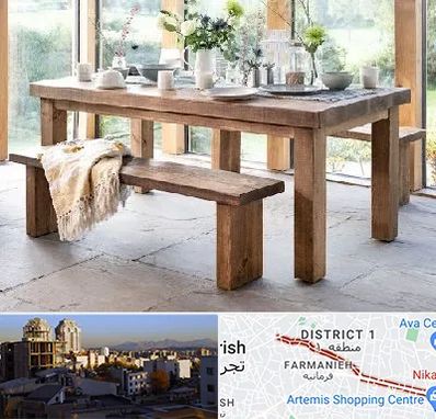 فروش میز چوبی در فرمانیه 