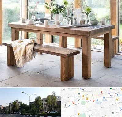 فروش میز چوبی در میدان کاج 