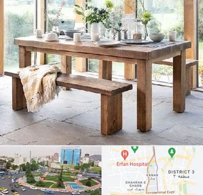 فروش میز چوبی در ونک 