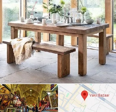 فروش میز چوبی در بازار وکیل شیراز