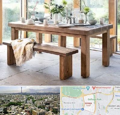 فروش میز چوبی در گیشا 