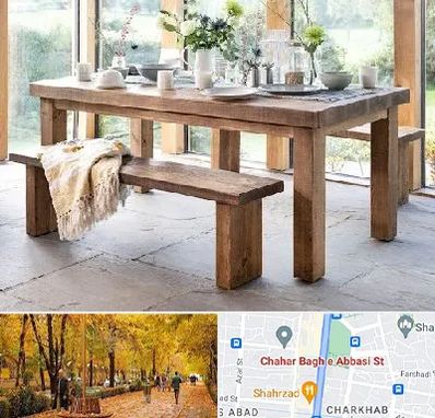 فروش میز چوبی در چهارباغ اصفهان 