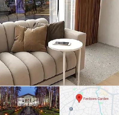 فروش میز جلو مبلی در باغ فردوس