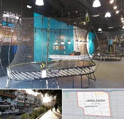 فروش ترامپولین در خیابان جمالزاده