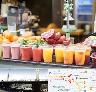 آب میوه فروشی در پارک وی