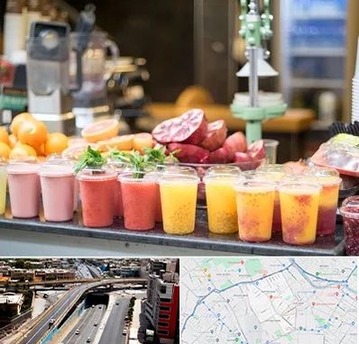 آب میوه فروشی در ستارخان شیراز