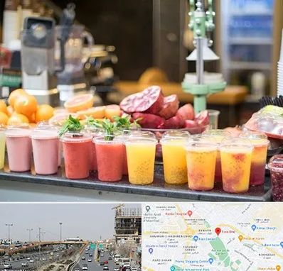 آب میوه فروشی در بلوار توس مشهد