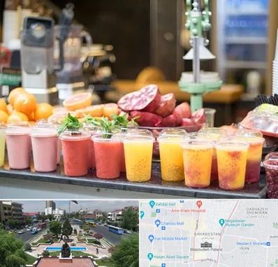 آب میوه فروشی در بهارستان