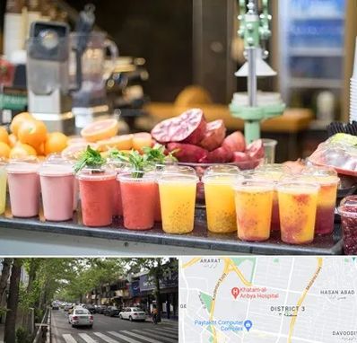 آب میوه فروشی در ظفر