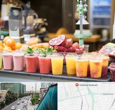 آب میوه فروشی در بلوار فرحزادی