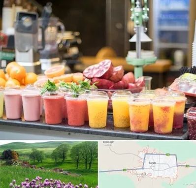 آب میوه فروشی در سراب