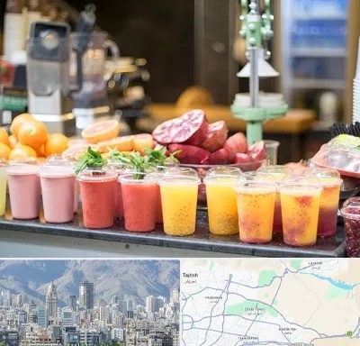 آب میوه فروشی در شمال شرق تهران